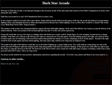 Tablet Screenshot of darkstararcade.com